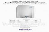 Morco 24CPM and 30CPM User Instructions and Installation ... · PDF fileIn this mode the boiler "learns" your hot ... The boiler can produce water at over 1o·c when in central heating