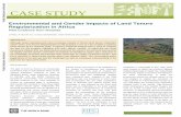 Environmental and Gender Impacts of Land Tenure ...documents.worldbank.org/curated/en/545791468336666076/...Environmental and Gender Impacts of Land Tenure Regularization in Africa
