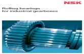 Rolling bearings for industrial gearboxesmascotbearings.com/Catalog/NSK CATALOGUE/Gearbox.pdf · NSK bearings are used in an extensive range of applications. ... Due to low rolling