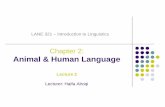 Animal & Human Language - جامعة الملك عبد العزيز | جدة ... 2.pdf ·  · 2009-03-13properties that make it unique and different than any other communication
