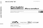 Portable MiniDisc Recorder Proper registration will enables us to send you periodic maillings about new products, services, and other important announcements. Registering your