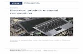 Overview Electrical product material composition - WRAP product material... · Overview Electrical product material composition ... Sony Playstation 2 1 ... The analysis estimates