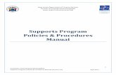 Supports Program Policies & Procedures Manual NJ Division of Developmental Disabilities Supports Program Policies & Procedures Manual (Version 4.0) April 2017 New Jersey Department