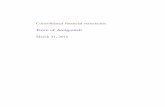 Consolidated financial statements - Town of Antigonish TOWN OF ANT CONSOLID… · Consolidated financial statements . Consolidated statement of ... consolidated financial statements