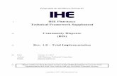 Pharmacy Dispense (DIS) - Integrating the Healthcare ... · PDF fileAdd the following to Section 2.7 2.7 History of Annual Changes In the 2016-2017 cycle of the IHE Pharmacy initiative,