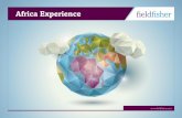 Africa Experience -  · PDF fileAfrica Experience   ... We can help you to unlock the potential the ... Kapi gold project and its joint venture relating to the same with Nyota