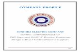 company profile trial 1 - .:Home-Sonhira Electric …sonhira.com/Download/Sonhira Profile.pdfAt ‘’Sonhira Electric Company ’’ constantly working to improve our Quality service