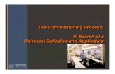 The Commissioning Process: InSearchofa ...labs21.lbl.gov/DPM/Assets/a2_sharpless.pdf · The Commissioning Process: InSearchofa UniversalDefinitionandApplication The Commissioning