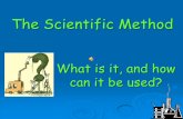 The Scientific Method -  · PDF fileThe Scientific Method It’s a series of organized steps someone takes in order to solve a problem. Scientists use it to help them think