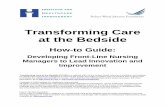 Developing Front-Line Nursing Managers - · PDF fileTransforming Care at the Bedside ... Developing Front-Line Nursing Managers to Lead Innovation and ... Nursing leaders with strong