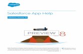 Salesforce App Help · PDF fileThank you for downloading the Salesforce app! ... your Chatter feed—all from the app. ... is hassle-free with the Salesforce app—after you’ve