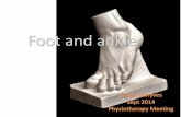 Foot and ankle - Lakes · PDF file–Fellowship in Sports Surgery and Arthroplasty ... tenodesis –Type III: ... ice, NSAIDs, PF and TA stretching, heel pads, orthoses, casting, steroid