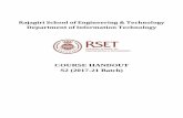 COURSE HANDOUT S2 (2017-21 Batch) Academic... · To impart high quality technical education, research training, ... (PSO) Information ... -Lubricant - Introduction ...