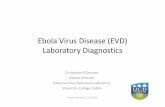 Ebola Virus Disease (EVD) Laboratory Diagnostics · PDF fileEbola Virus Disease Laboratory Criteria Case Defintion Any of the following: Isolation of Ebola virus from a clinical specimen.