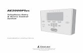 AE2000Plus - Linear Pro Access · PDF fileAE2000Plus Telephone Entry & Access Control System ... card readers, and interior and ... AM-KP Exterior Keypad