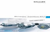 Micropulse Transducer BTL7 - · PDF fileMicropulse+ Transducer BTL7... the new standard in industrial hydraulics Balluff GmbH Schurwaldstrasse 9 ... Interfaces A110 and E100 BTL7-A110-M_