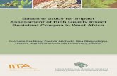 Baseline Study for Impact Assessment - AATF-Africa 16 preliminary results ... baseline study for impact assessment of high quality insect resistant cowpea in ... baseline study for