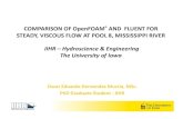COMPARISON OF OpenFOAM AND FLUENT FOR … of openfoam® and fluent for steady, viscous flow at pool 8, mississippi river iihr – hydroscience