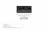 DESIGN SWITCHES KNX MANUAL - CJC Systems Manual.pdf · 3 1. The collections CJC has 5 different collections directly for KNX (these collections are also available as a low voltage