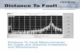 Distance To Fault Application Note · PDF fileThese measurements can be viewed as VSWR or Return Loss with the Site Master. 7 ... (using Handheld or Master Software ... consists of