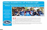 After School lubs Grades K 12 - Hillel Academy of … the kind of creative and nurturing outlet that our students need at the end of a productive day at school. We provide a broad