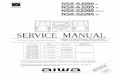 SERVICE MANUAL - Diagramas dediagramas.diagramasde.com/audio/Aiwa NSX-SZ200 SM.pdf · service manual a nsx-aj200 nsx-aj205 nsx-sz200 nsx-sz205 u u ez,lh ez compact disc stereo system