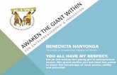 AWAKEN THE GIANT WITHIN - INSME Conference2015.insme.org/wp-content/uploads/2015/06/Benedicta-Nanyonga.pdf · course of our life. Please I call upon you from this time, now and today
