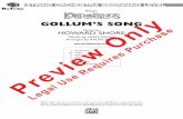 Gollum’s sonG - Alfred Music ??s sonG From Preview Only Legal Use Requires Purchase. Preview Only Legal Use Requires Purchase. Preview Only Legal Use Requires Purchase. Preview Only