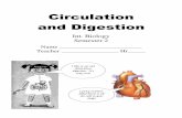 Circulation and Digestion - Monona · PDF file121 BLOOD Blood is a liquid that constitutes the transport medium of the cardiovascular system. The two main functions of the blood are