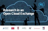 Research in an Open Cloud Exchange - SYSTOR · PDF fileResearch in an Open Cloud Exchange. CLOUD COMPUTING IS ... , on-demand Big Data (Hadoop, SPARK ... , MACS project