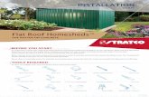Flat Roof Homesheds TM - stratco.com.au Potter... · INSTALLATION GUIDE Flat Roof Homesheds THE POTTER ON CONCRETE TM BEFORE YOU START TOOLS REQUIRED It is important to check your