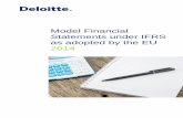 Model Financial - Deloitte US | Audit, consulting, … Contents Page Section 1 - New and revised IFRSs adopted by the EU for 2014 annual financial statements and beyond 3 Section 2