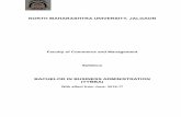 Faculty of Commerce and Management Syllabus - Loginapps.nmu.ac.in/syllab/Commerce and Management/2016... · Faculty of Commerce and Management Syllabus BACHELOR IN BUSINESS ADMINISTRATION