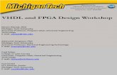 VHDL and FPGA Design Workshop - School of Technology Workshop... · VHDL and FPGA Design Workshop Nasser Alaraje, ... – Code synthesis/Place & Route are ... Distribution Internet