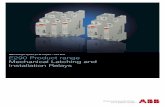 | June 2015 E290 Product range Mechanical Latching and ... · PDF fileMechanical Latching and Installation Relays ABB Catalogue ... Mechanical Latching and ... As the device coil of