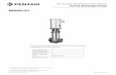 INSTALLATION, OPERATION, & PARTS MANUAL Vertical ... · PDF fileINSTALLATION, OPERATION, & PARTS MANUAL Vertical ... liquid flow through the pump. Install anti-vibration mountings