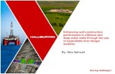 Enhancing well construction performance in offshore and ... · PDF filepacker/liner hanger with Halliburton’s industry-leading cementing and casing accessories and cementing design