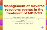 Management of Adverse reactions events in the  · PDF fileManagement of Adverse reactions events in the ... Definitions • Allergic ... • Severe toxic allergic reactions