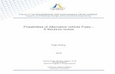 Possibilities of Alternative Vehicle Fuels - Simple search827425/FULLTEXT01.pdf · Possibilities of Alternative Vehicle Fuels ... CNG: Compressed Natural Gas HICEV: Hydrogen Internal