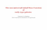 The non-universal Initial Mass Function of early-type · PDF fileThe non-universal Initial Mass Function of early-type galaxies ... Brazil; (5)DAA-Universitat de Valencia, ... (ARI,