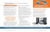 News & Views Expanded contract testing · PDF fileInstruments & equipment in ... ambient - +400°C (electrical temperature ... measurements for polymeric materials has mostly been