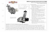 Billet Drag Race Strut Suspension with Integral · PDF fileBillet Drag Race Strut Suspension with Integral Spindle ... bearing chassis mount for stem top struts • Poly pad strut-top