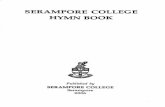 SERAMPORE COLLEGE HYMN BOOK, 2006 - William · PDF file · 2012-09-27SERAMPORE COLLEGE HYMN BOOK Published by Serampore College ... Come ano sing the Christmas Story Come, bless the