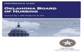 Oklahoma Board of Nursing - Oklahoma State Auditor … Reports/database/OK Bd of...The Oklahoma Board of Nursing (OBN) appears to be led by capable management, demonstrating high standards