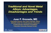 Traditional and Novel Metal Alloys: AdvantagesAlloys ...summitmd.com/pdf/pdf/1587_GranadaJF_MetalAlloys.pdf · Alloys: AdvantagesAlloys: Advantages, Disadvantages and Trends ... W