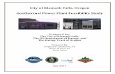 City of Klamath Falls, Oregon Geothermal Power Plant Feasibility 2016-11-07City of Klamath Falls, Oregon Geothermal Power Plant Feasibility Study ... water to businesses in the city’s