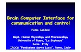 Brain Computer Interface for communication and controlneuro-it.net/pdf_dateien/summer_2004/Babiloni slides.pdf · Brain Computer Interface for communication and control ... Human