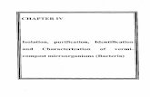 Isolation, purification, Identification and ...shodhganga.inflibnet.ac.in/bitstream/10603/12461/9/09_chapter 4.pdfIsolation, purification, Identification and Characterization of vermi-