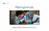 Quick­Start Guide for tudents - Pearson ELT · PDF fileSpeaking and Writing activities completed in self­study or practice mode will not be graded unless assigned by a teacher. To