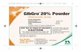 (Gibberellic Acid) - · PDF file · 2011-02-03Do not apply this product through any type of irrigation system. NOTE: Gibberellic Acid is an extremely potent plant growth regulator.